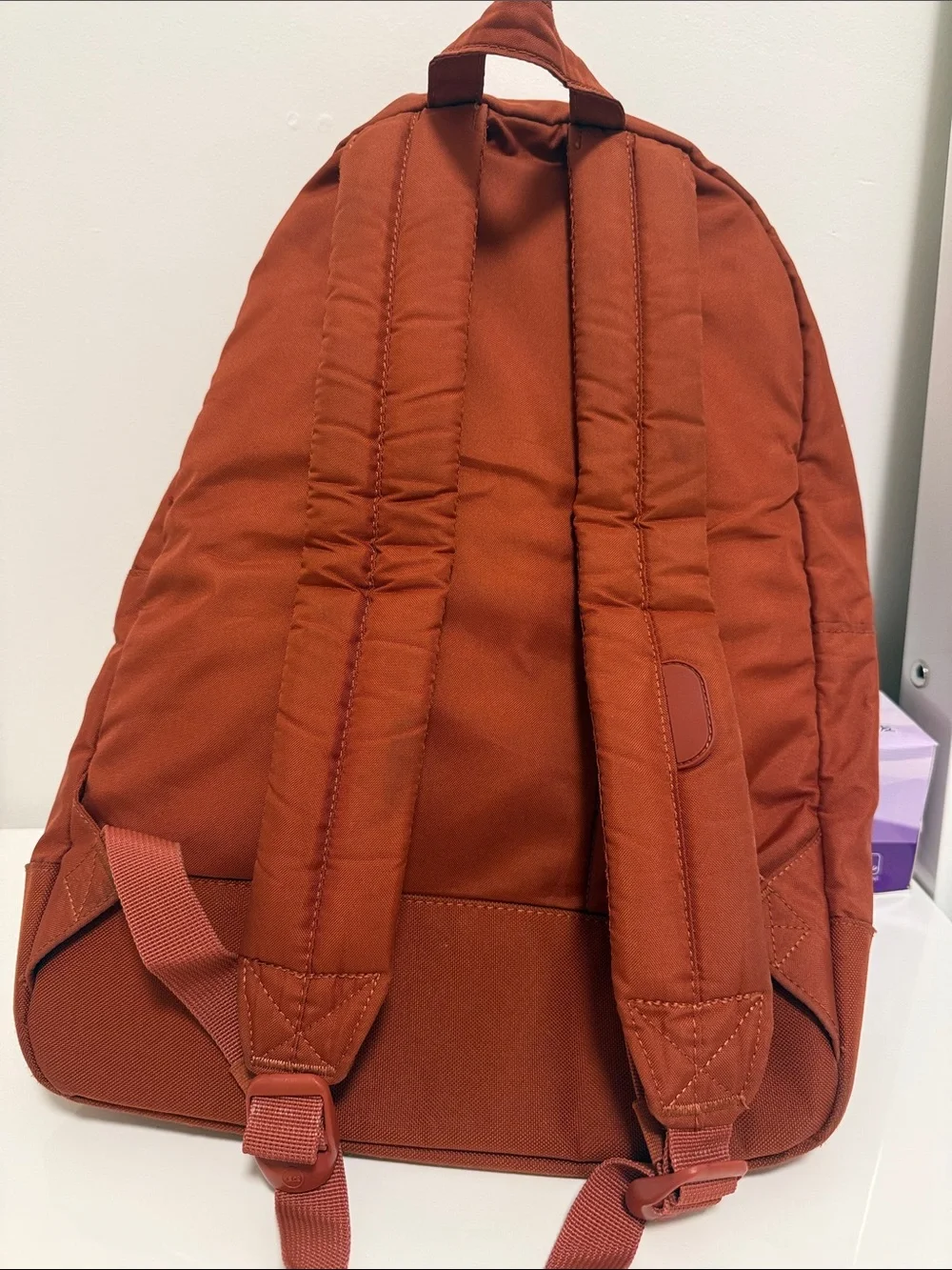 Everyday Rust Orange Canvas Backpack for Women